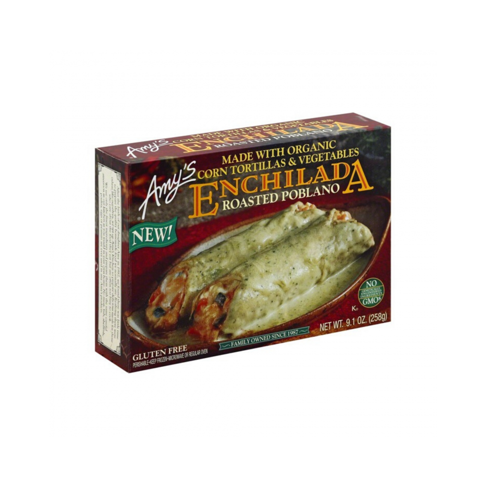 Amy's roasted poblano enchilada