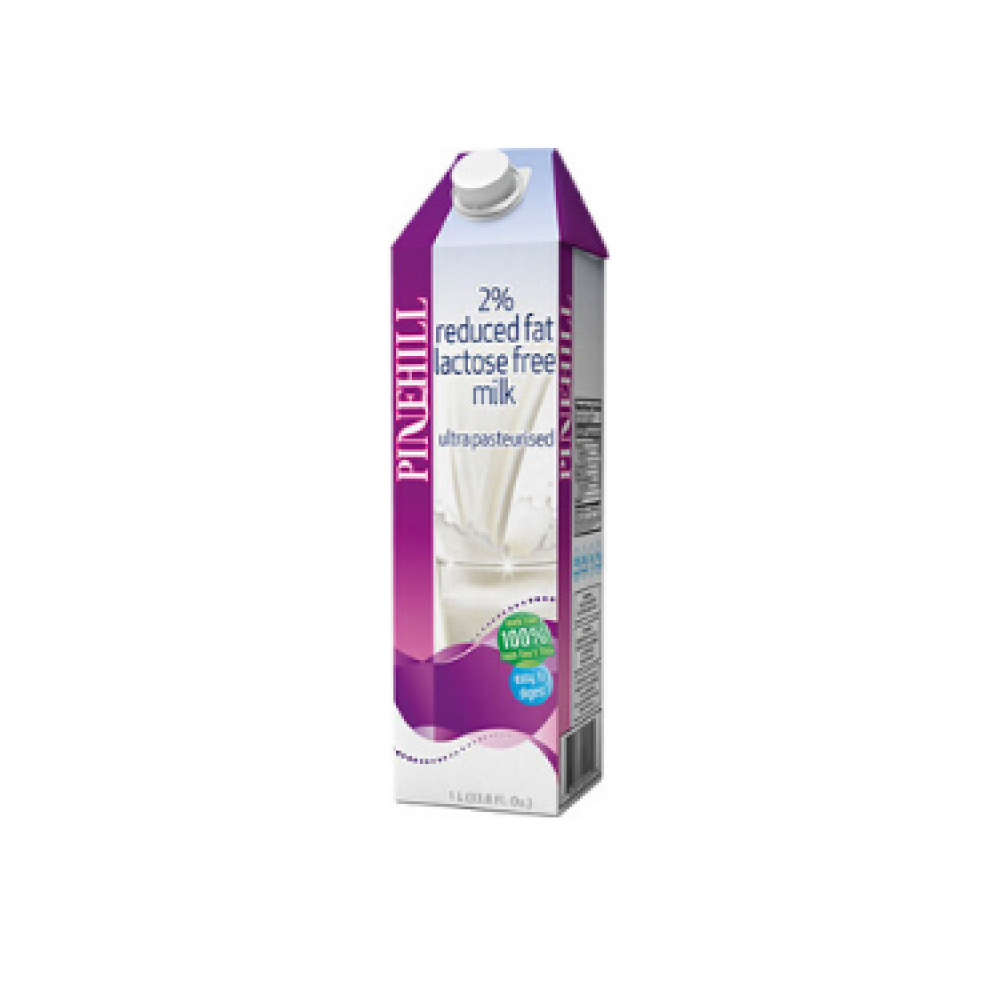 Pinehill dairy lactose free 2% milk (1l x 12)