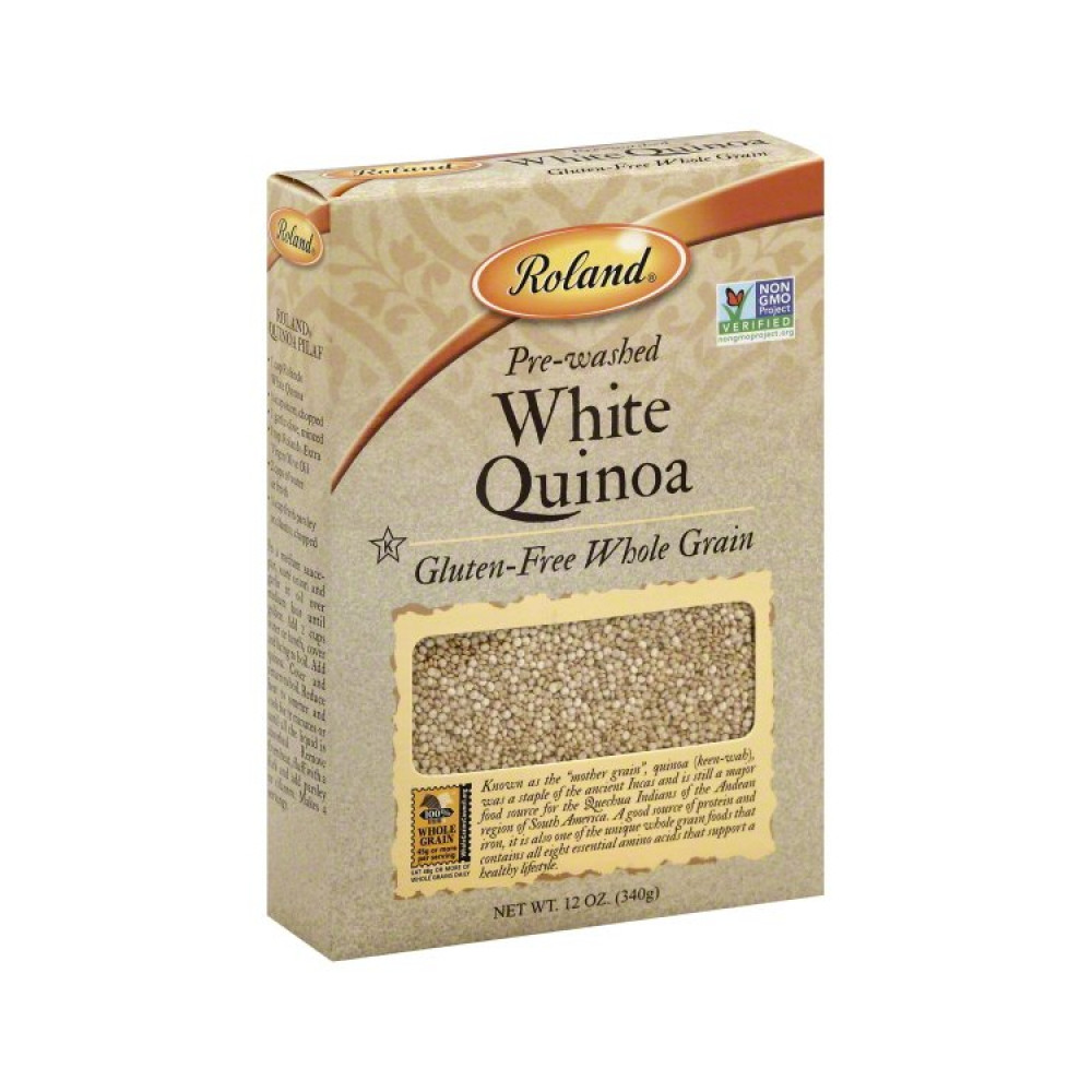 White Quinoa Pre- Washed Gluten Free Whole Grain   12 x 12oz 