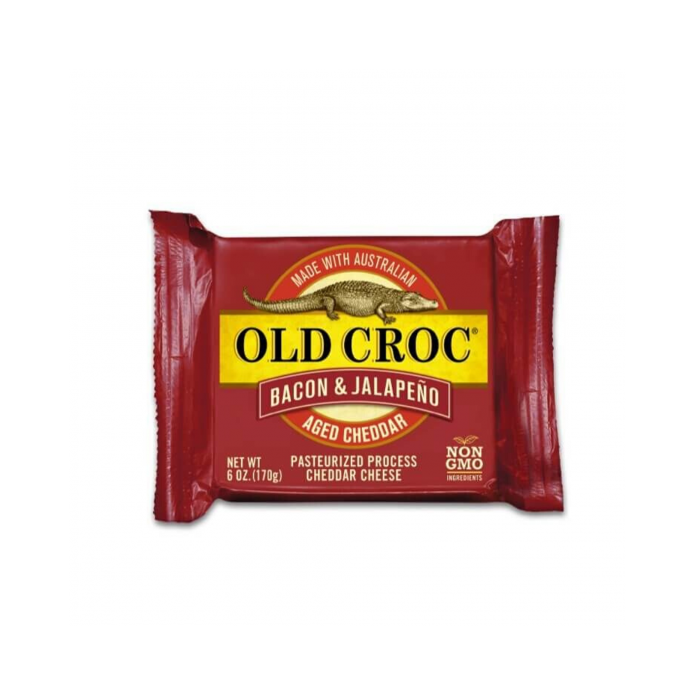 Old Croc Bacon & Jalapeno Aged Cheddar 6oz