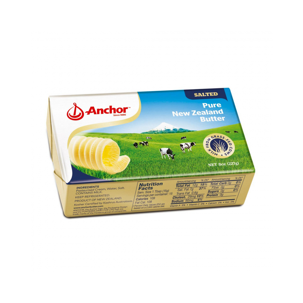 Anchor Salted New Zealand Butter 8 oz