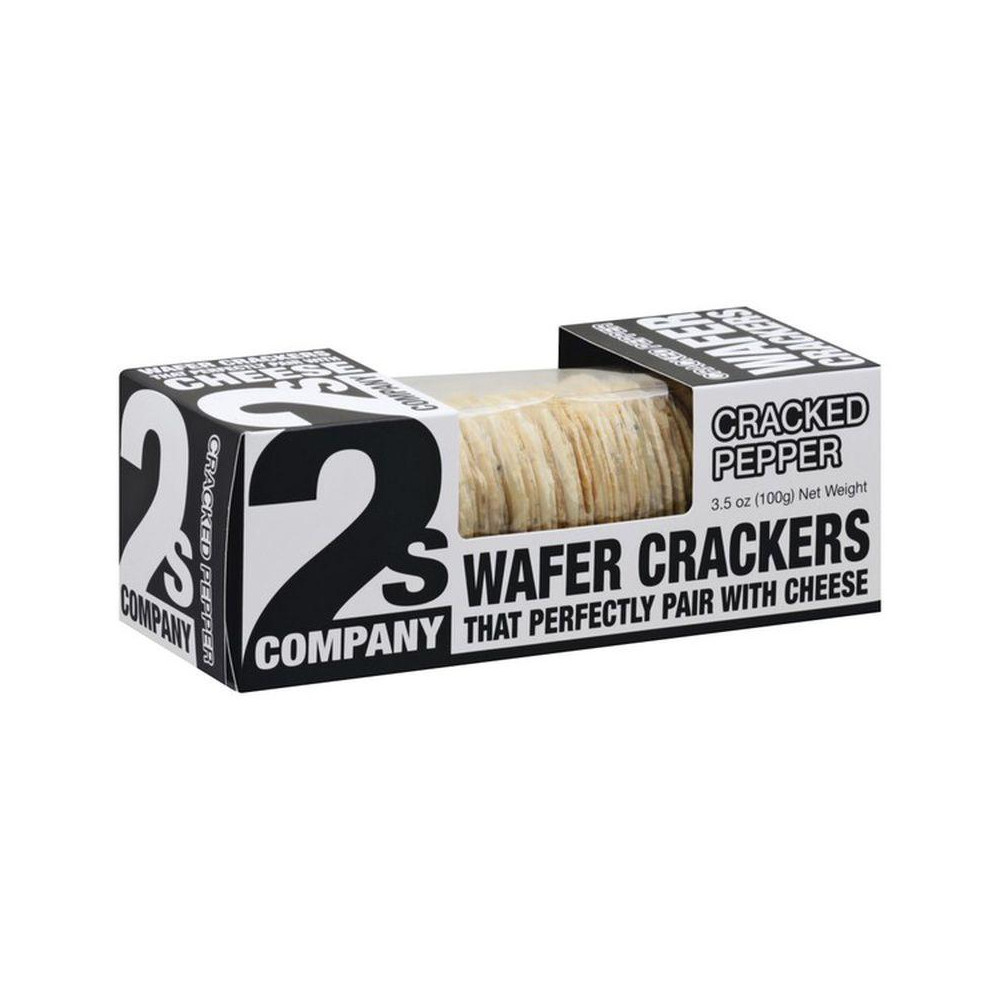 2s company cracked pepper wafer cracker 3.5 oz