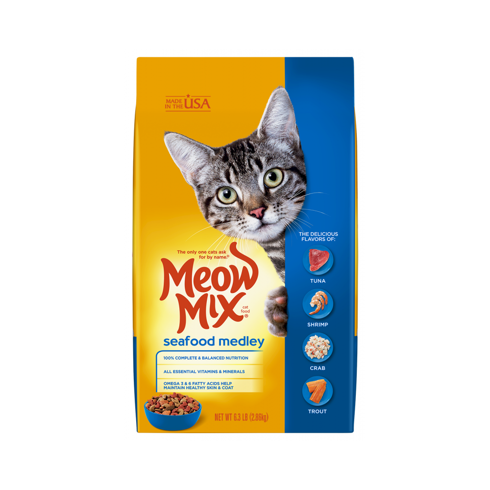 Meow Mix Cat Chow 6.3lb/2.86kg x 4