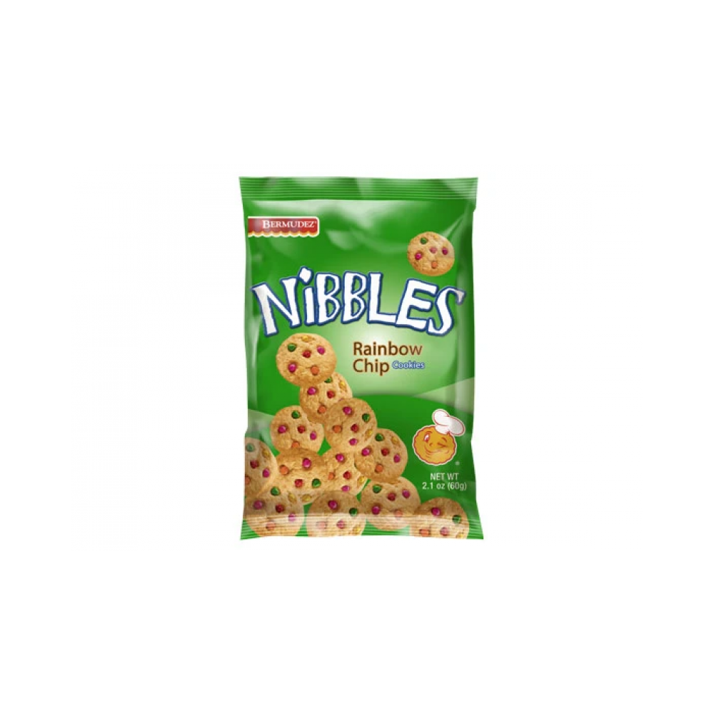 Nibbles Rainbow Chip Cookies 60g