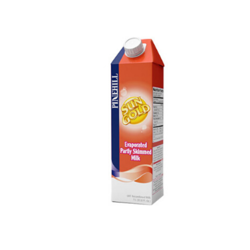 Pinehill partly skimmed evaporated milk (1l x 12)