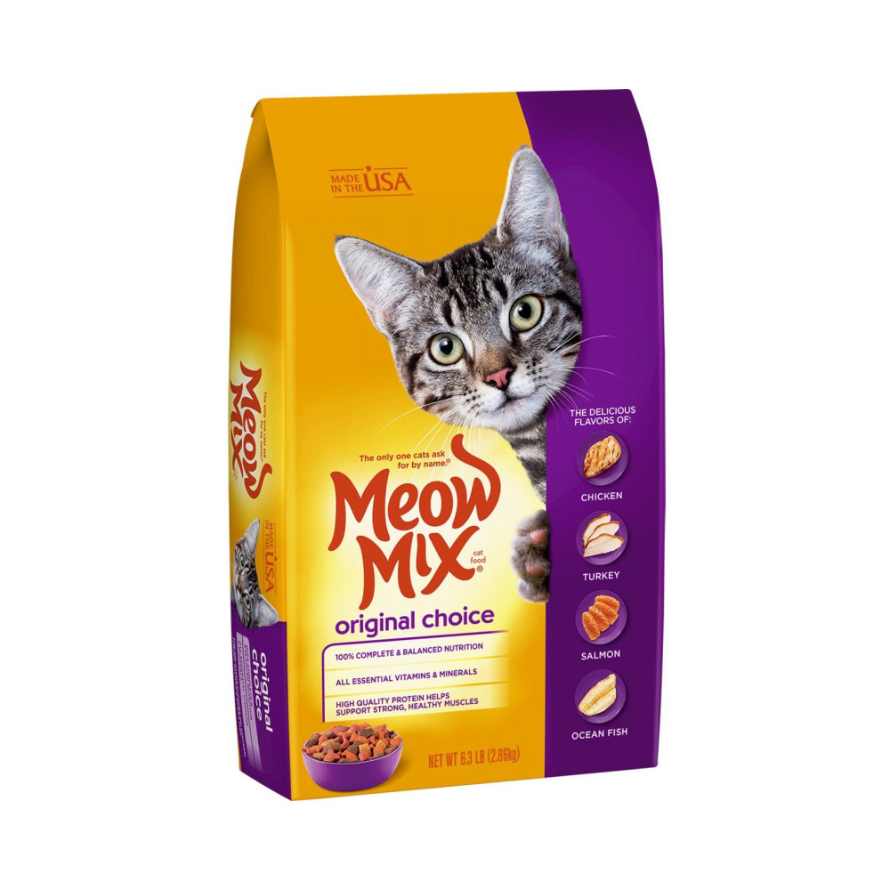 Meow Mix Cat Chow 6.3lb/2.86kg x 5