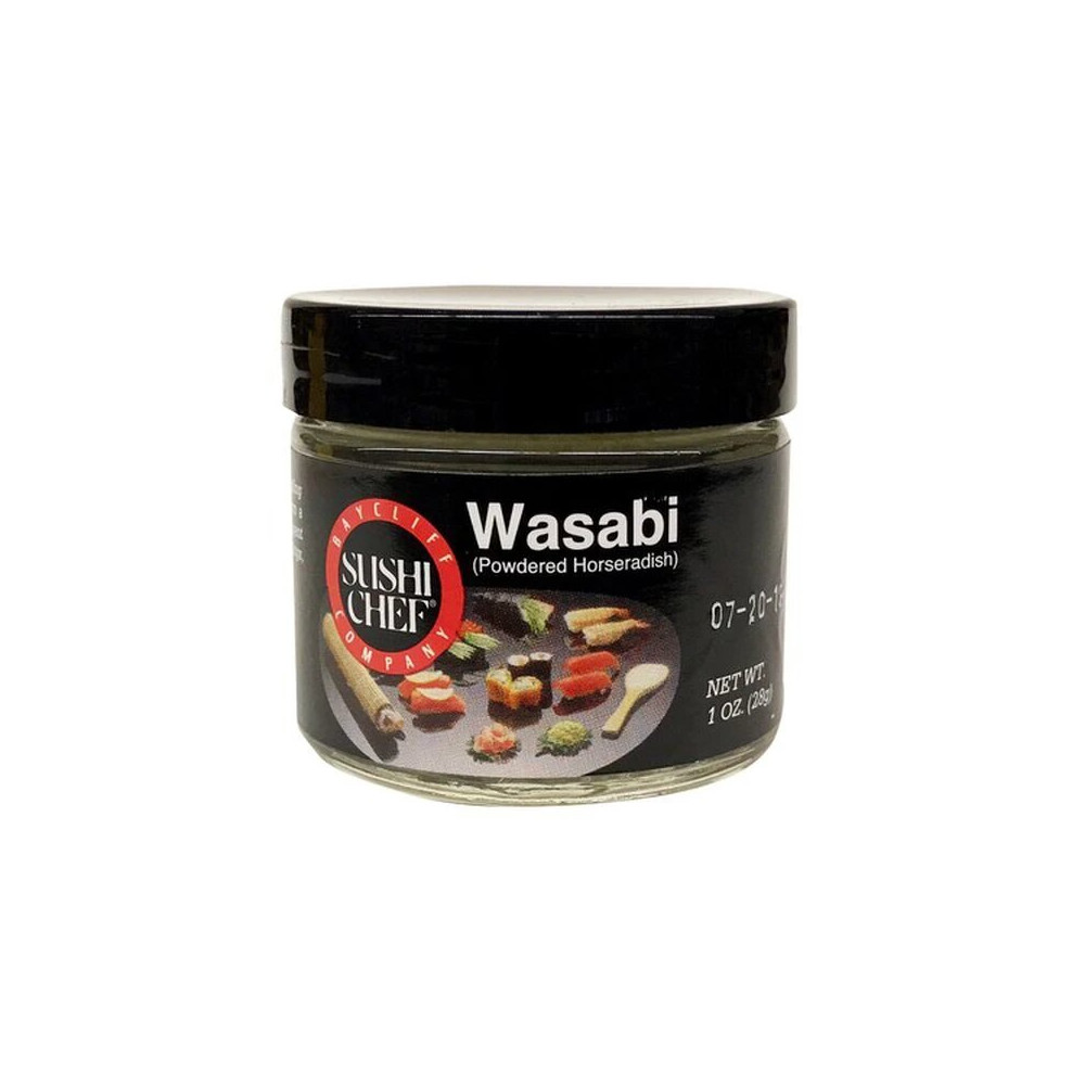 Sushi chef wasabi powder