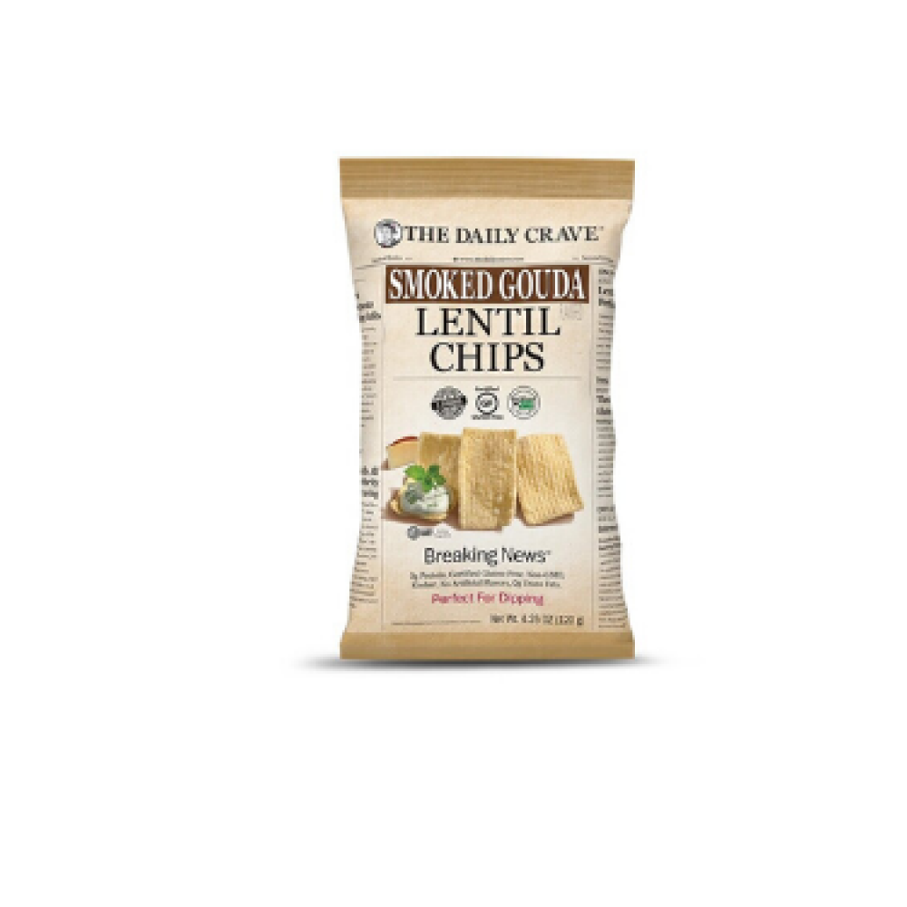 The daily crave smoked gouda lentil chip